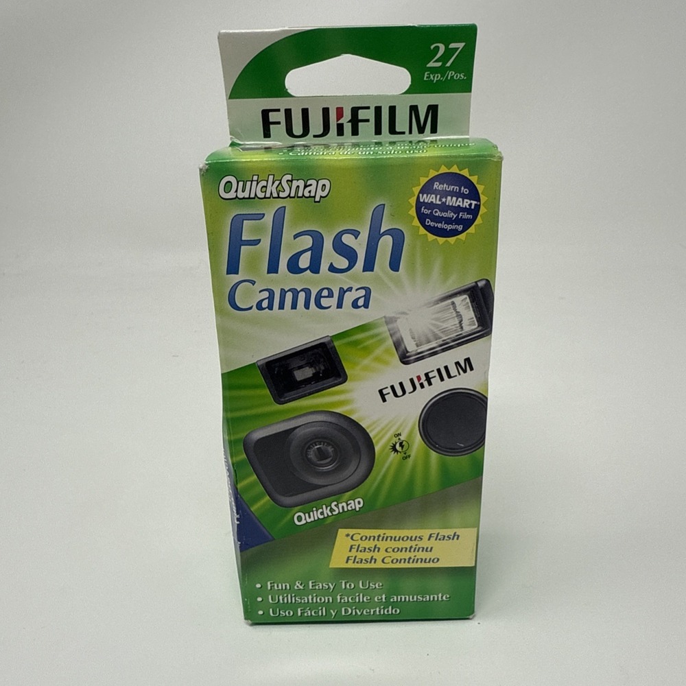 Fujifilm 27 Exp QuickSnap Flash 400 Camera‎ NEW NIB! Exp 06/2009 NOS